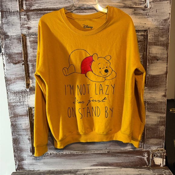 Disney Yellow Winnie the Pooh Sweatshirt - Picture 1 of 3